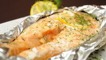 Стейк из кеты в духовке