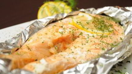 Стейк из кеты в духовке