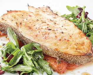 Стейк из палтуса