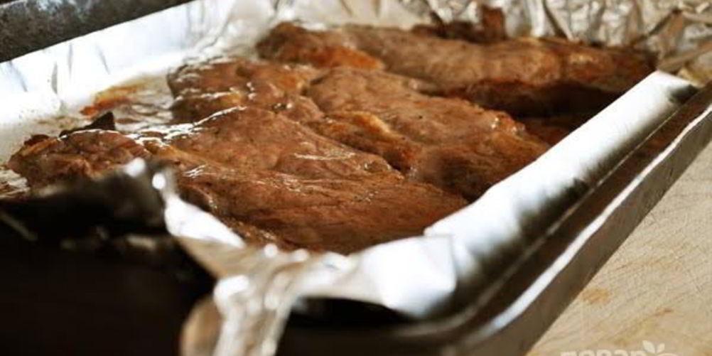 Рецепт стейк из свинины в духовке