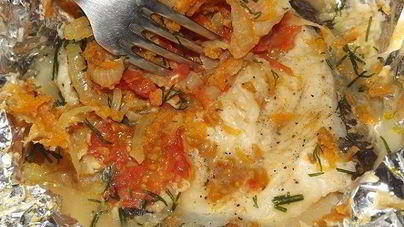 Стейк из зубатки