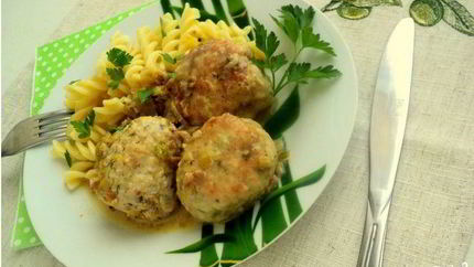 Куриные тефтели с грибами