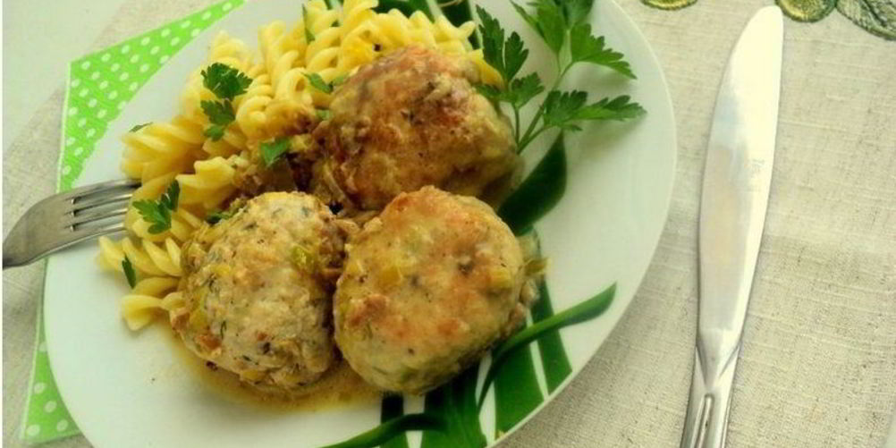 Рецепт куриные тефтели с грибами