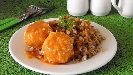 Куриные тефтели с подливкой