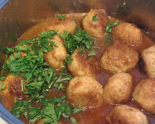 Куриные тефтели с тыквой