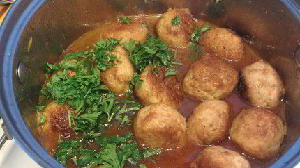 Куриные тефтели с тыквой