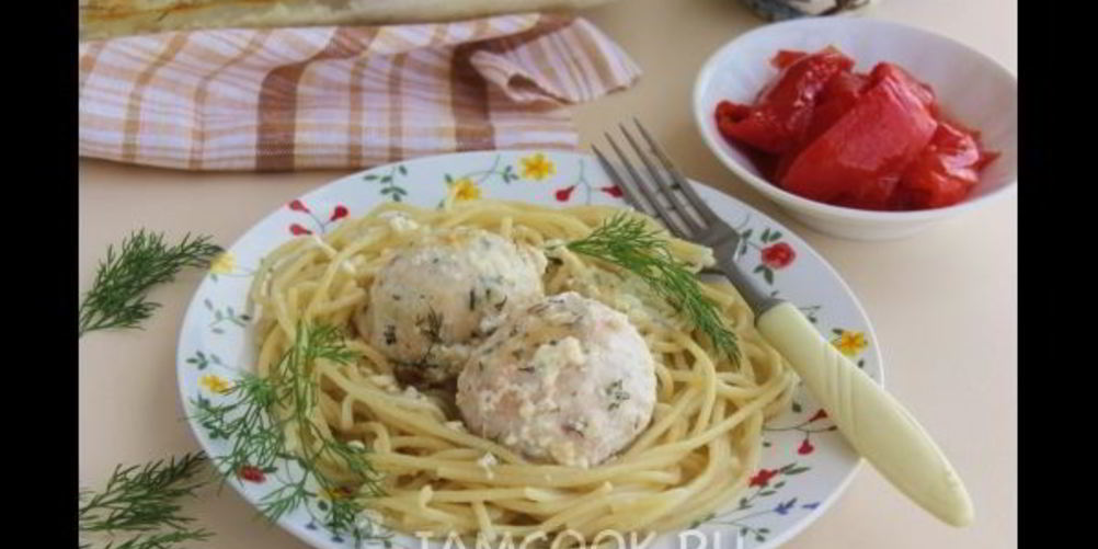 Рецепт куриные тефтели в сливочном соусе в духовке