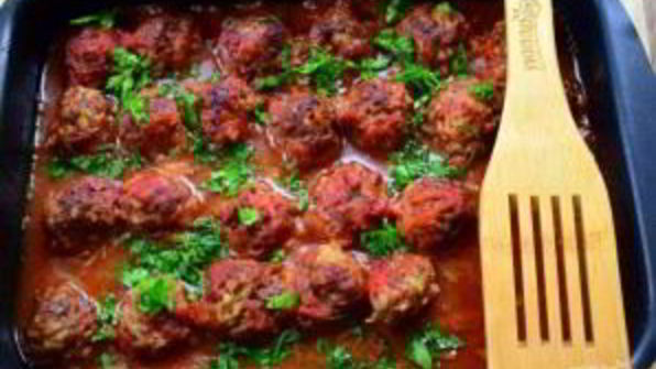 мясные тефтели ностальгия с рисом в томатном соусе