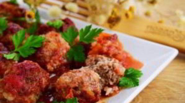 мясные тефтели ностальгия с рисом в томатном соусе