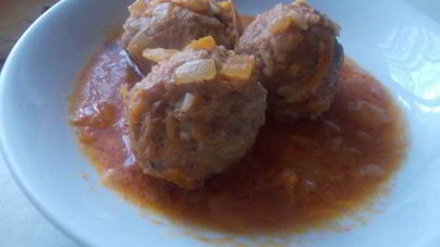 Мясные тефтели с рисом, в томатном соусе Ностальгия