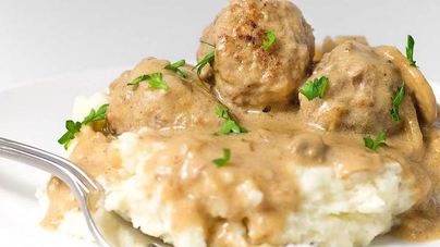 Мясные тефтели со сливочной подливкой