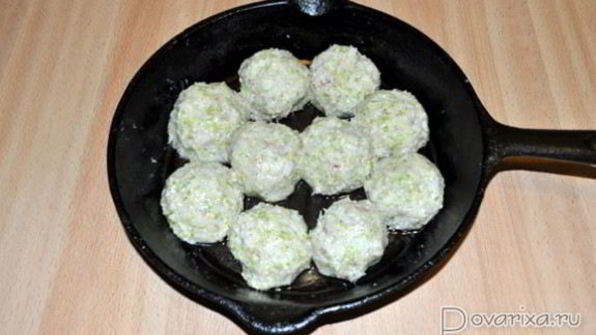 рыбные тефтели с кабачком