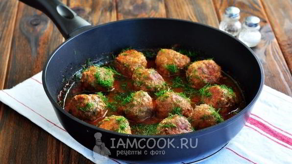 тефтели без риса с подливкой