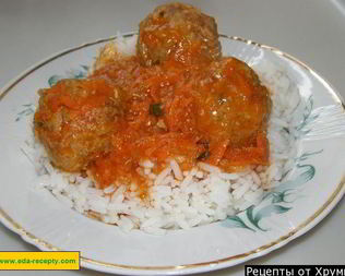 Тефтели из фарша с рисом