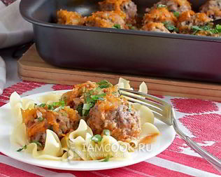 Тефтели из говядины в духовке