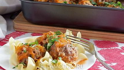 Тефтели из говядины в духовке