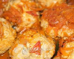 Тефтели из индейки с рисом