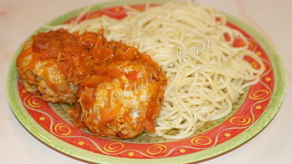 тефтели из индейки с рисом