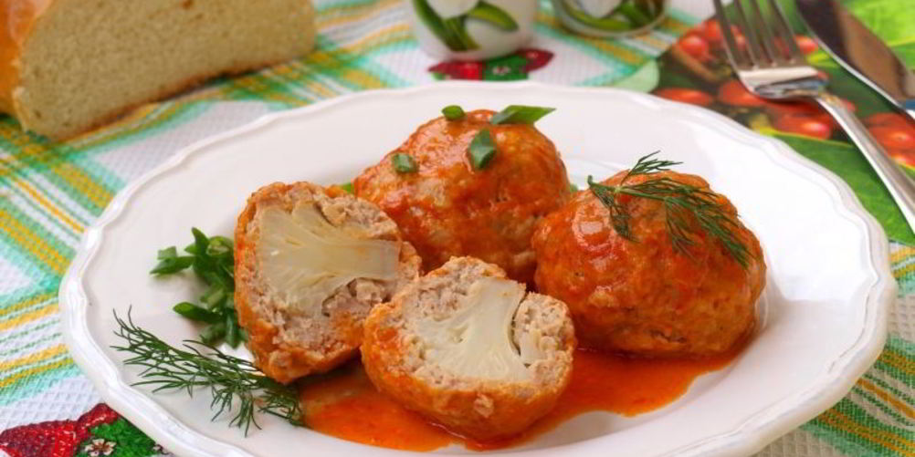 Рецепт тефтели из индюшиного фарша с цветной капустой