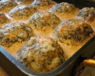 Тефтели из мясного фарша с грибами