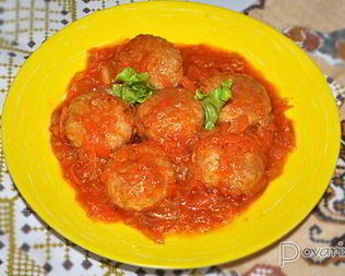 Тефтели из мясного фарша с кускусом