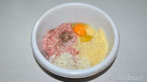 тефтели из мясного фарша с кускусом