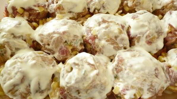 тефтели из рубленого мяса с картофелем