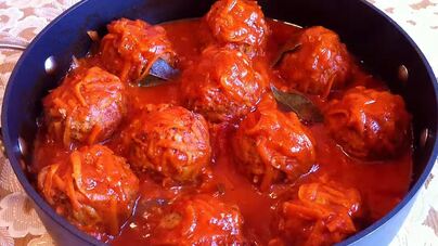 Тефтели из свинины с рисом