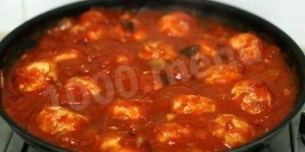 Рецепт тефтели куриные с рисом в томатном соусе