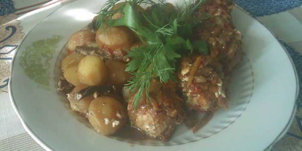 Рецепт тефтели рыбные тушеные с грибами