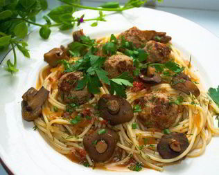 Тефтели с лесными грибочками