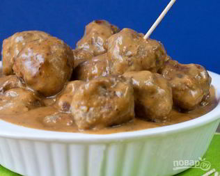 Тефтели с подливкой в духовке