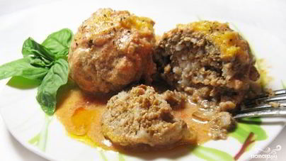 Тефтели с рисом и грибами