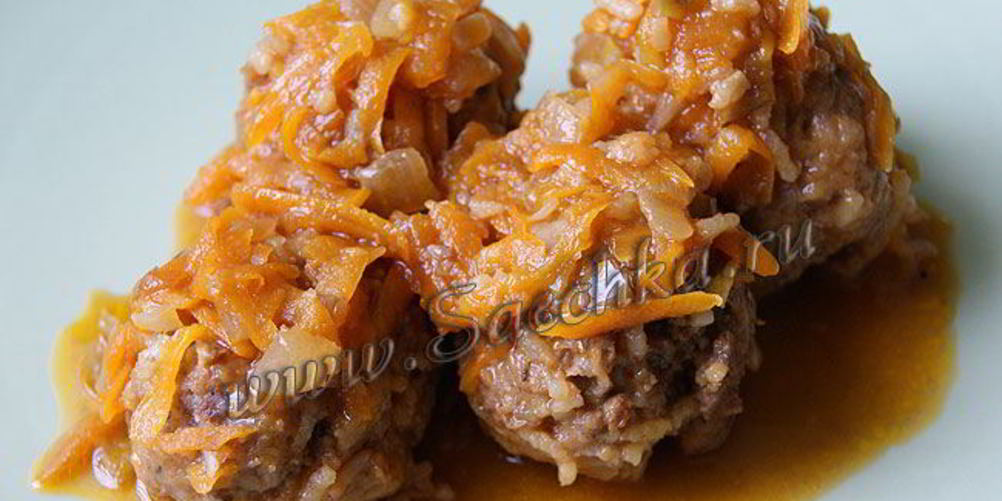 Рецепт тефтели с рисом