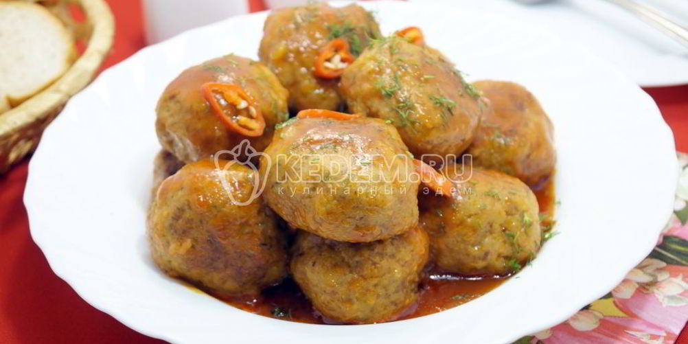 Рецепт тефтели с тыквой