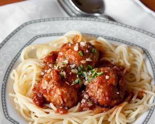 Тефтели со спагетти