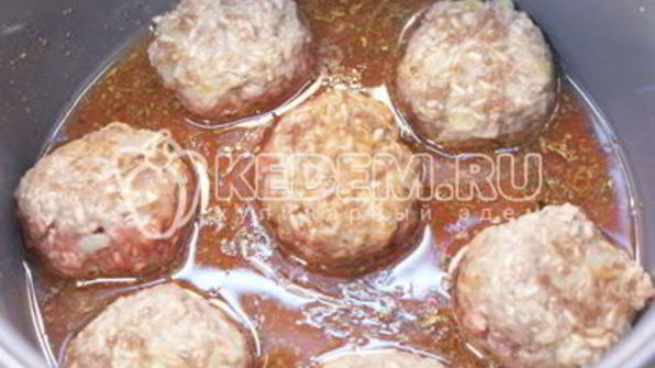 тефтели в мультиварке с протертыми помидорами
