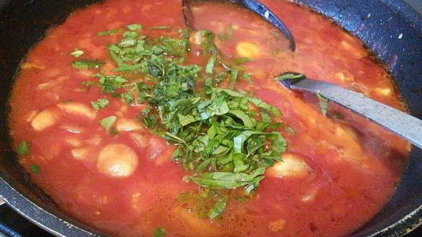 тефтели, запеченные с моцареллой