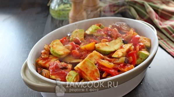 тефтели запеченные с овощами