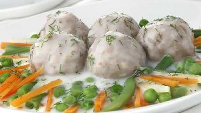 Тефтельки с рисом и фасолью