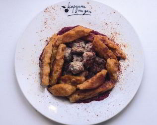 Тыквенные ньокки с тефтелями