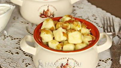 Ленивые вареники с картошкой