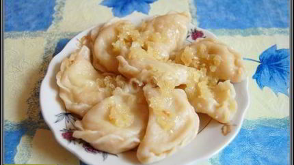 Постные вареники с картошкой без яиц