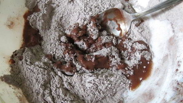 шоколадные вареники с ягодами