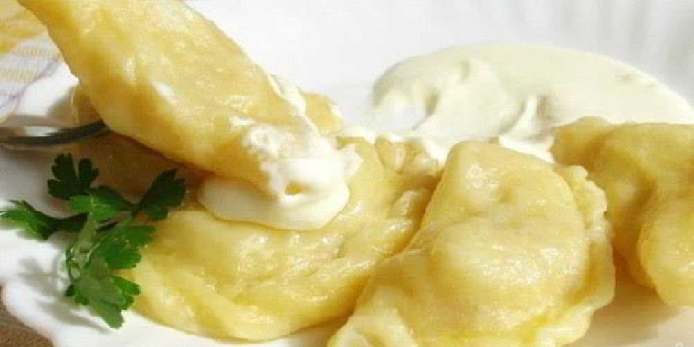 Рецепт соленые вареники с творогом
