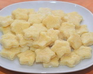 Творожные ленивые вареники Звездочки