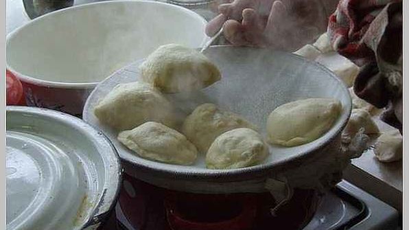 вареники на пару