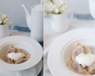 Вареники с брусникой