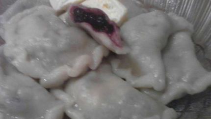 Вареники с черникой