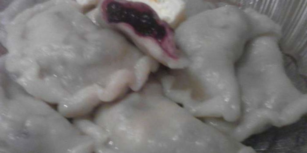 Рецепт вареники с черникой